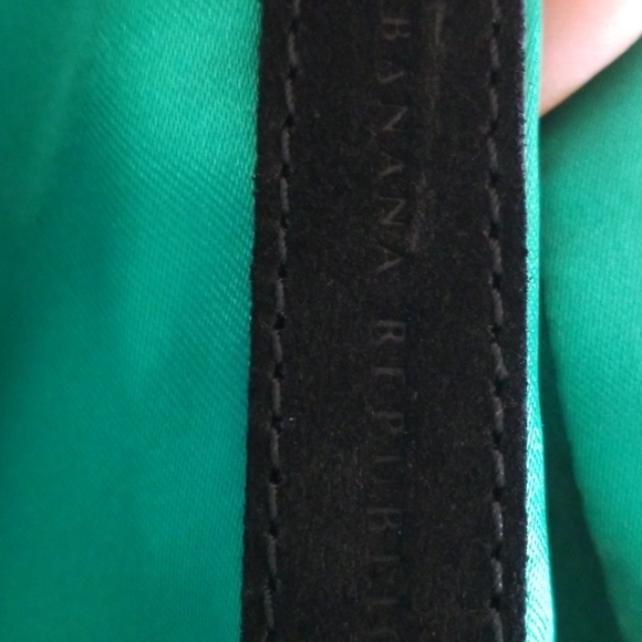 Banana Republic black suede bag with bamboo handle - Picture 3 of 6